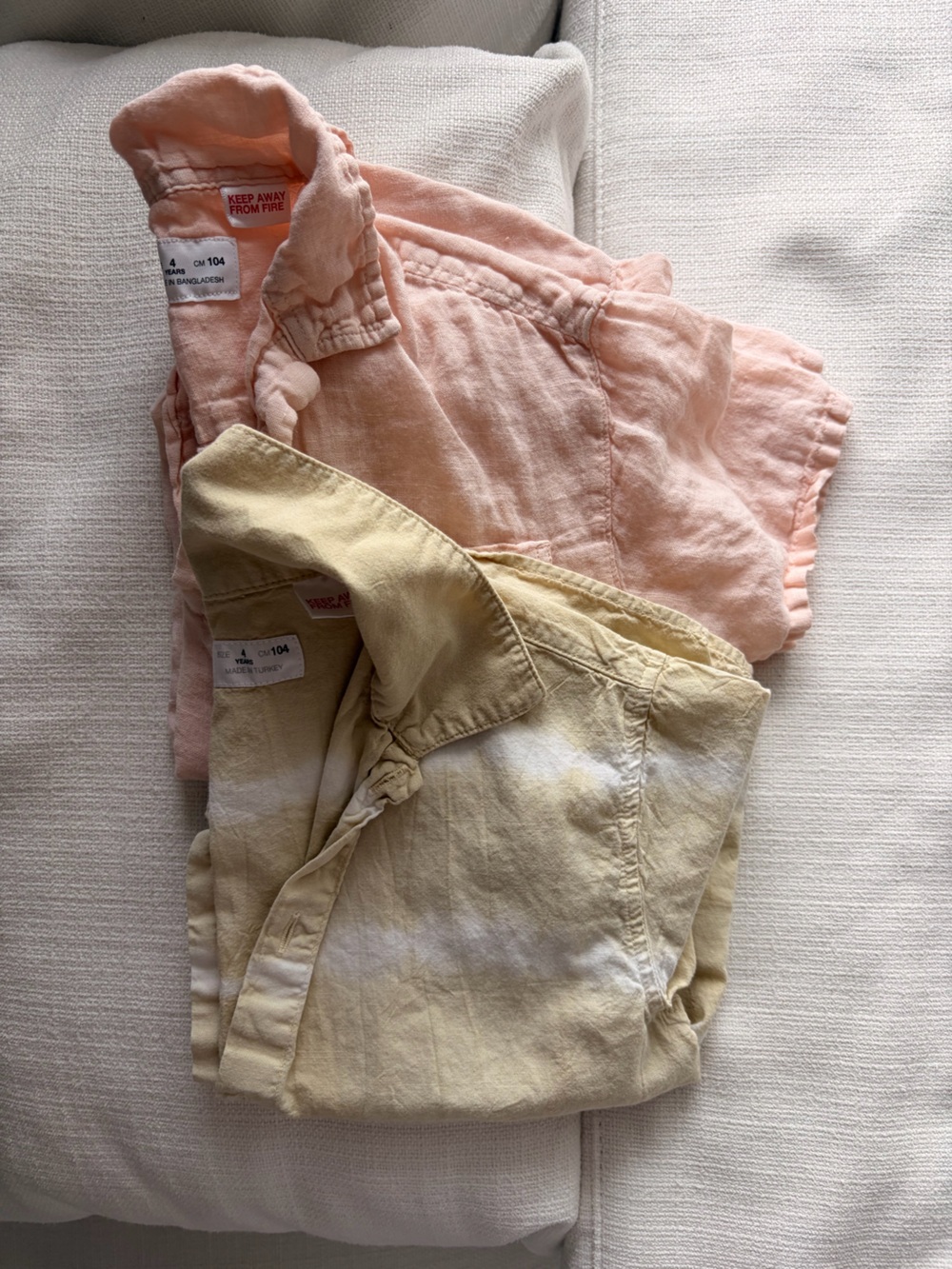 ZARA boys button down set of 2
